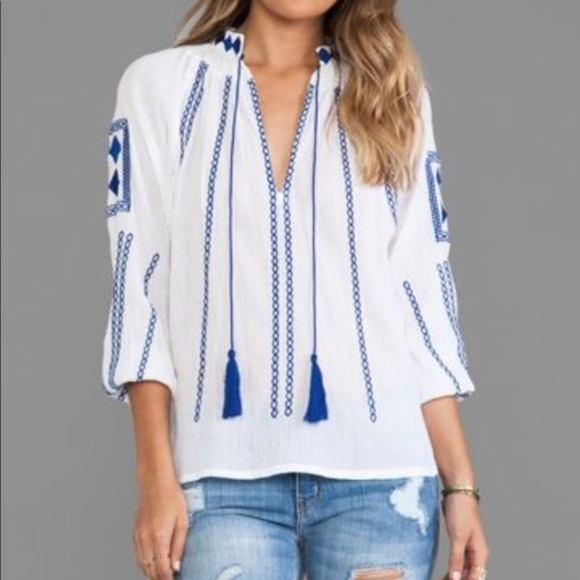 Joe's Jeans Tops - Joe's Jeans Eli Embroidered Tunic in White